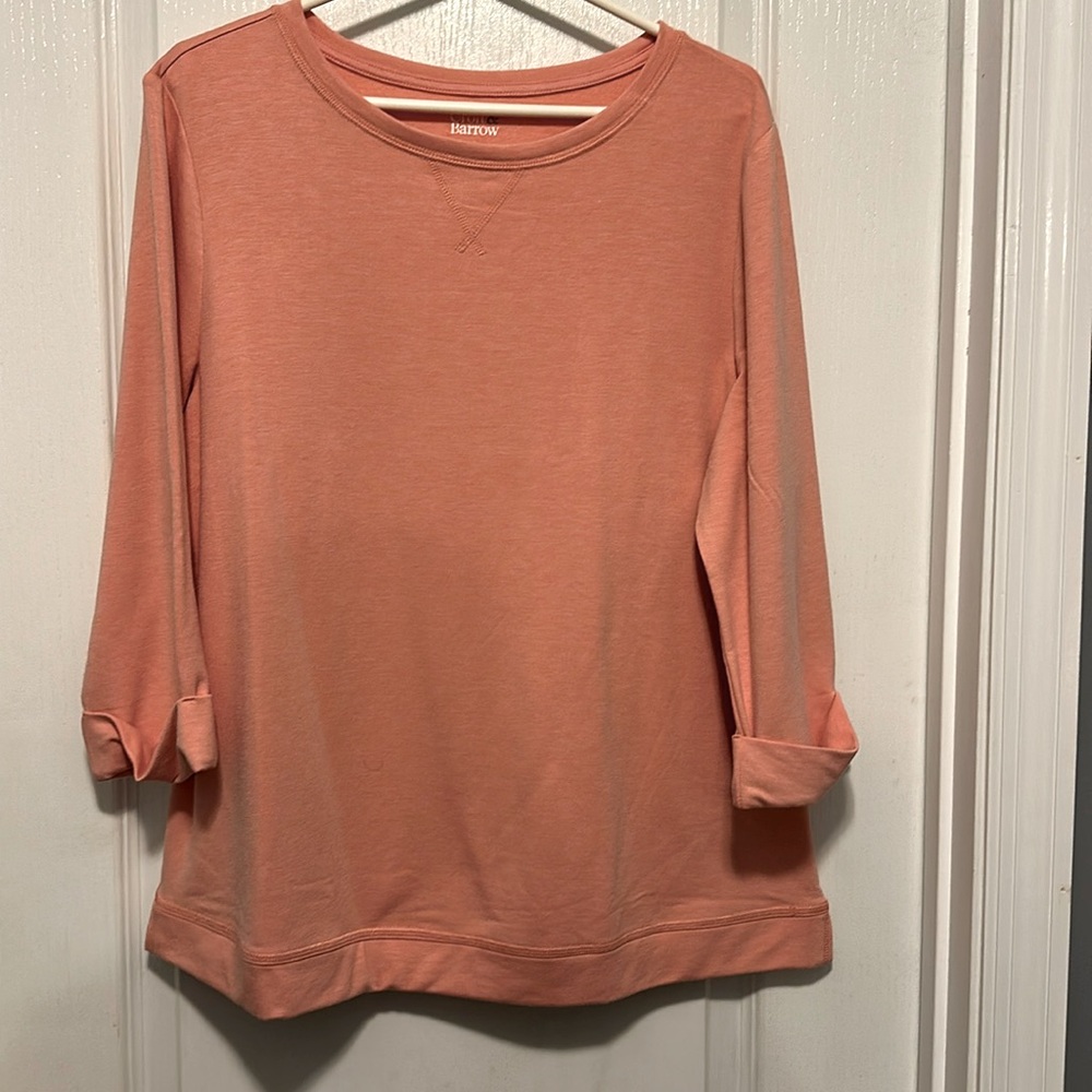 Croft & Barrow Sweatshirt, 3/4 sleeve, size L, NWT